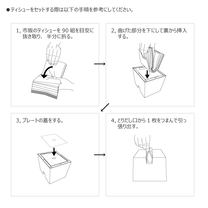 Tボックス（ティッシュケース）